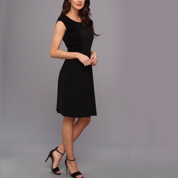 Calvin Klein Dresses & Skirts - Calvin Klein Black Cap Sleeve Sheath Dress